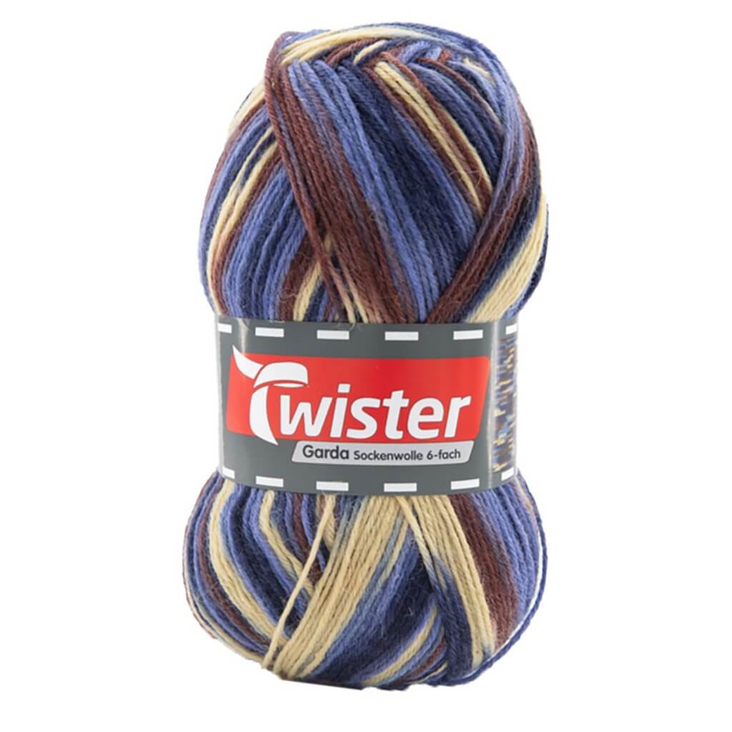 Twister Garda 6F 150g - Sockenwolle 6-fädig 184 - Kamel Multi Lieblingsgarn
