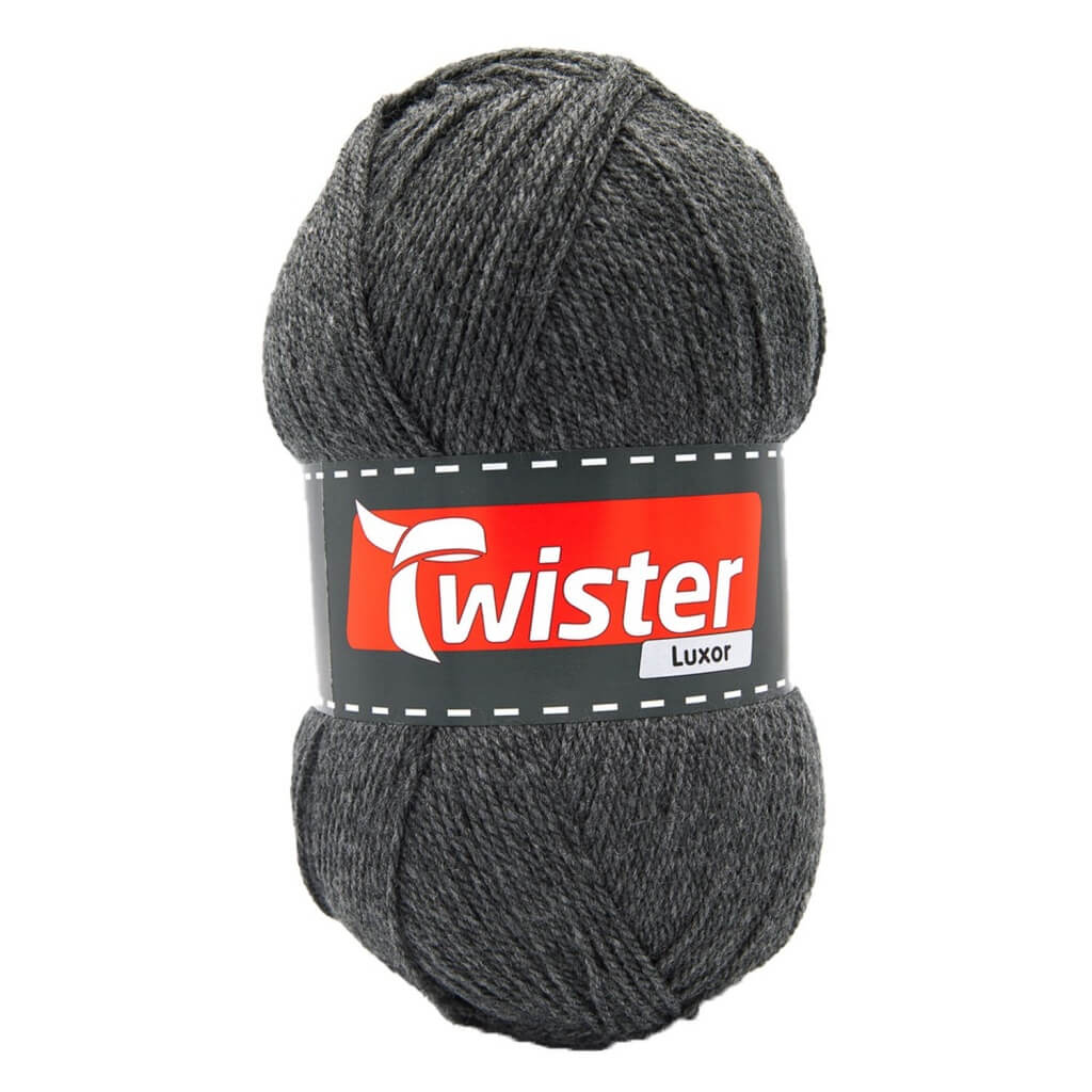 Twister 19 - Dunkelgrau Twister Luxor Uni 150g Lieblingsgarn