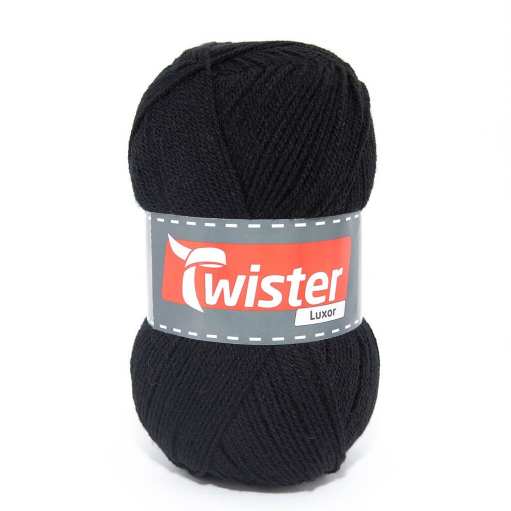 Twister 90 - Schwarz Twister Luxor Uni 150g Lieblingsgarn