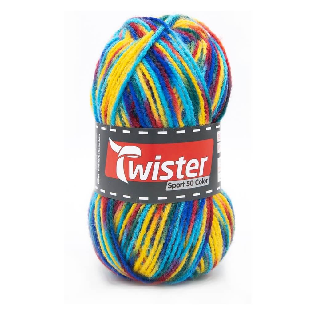 Twister 02 - Rot/Blau/Gelb Twister Sport 50 Color Lieblingsgarn