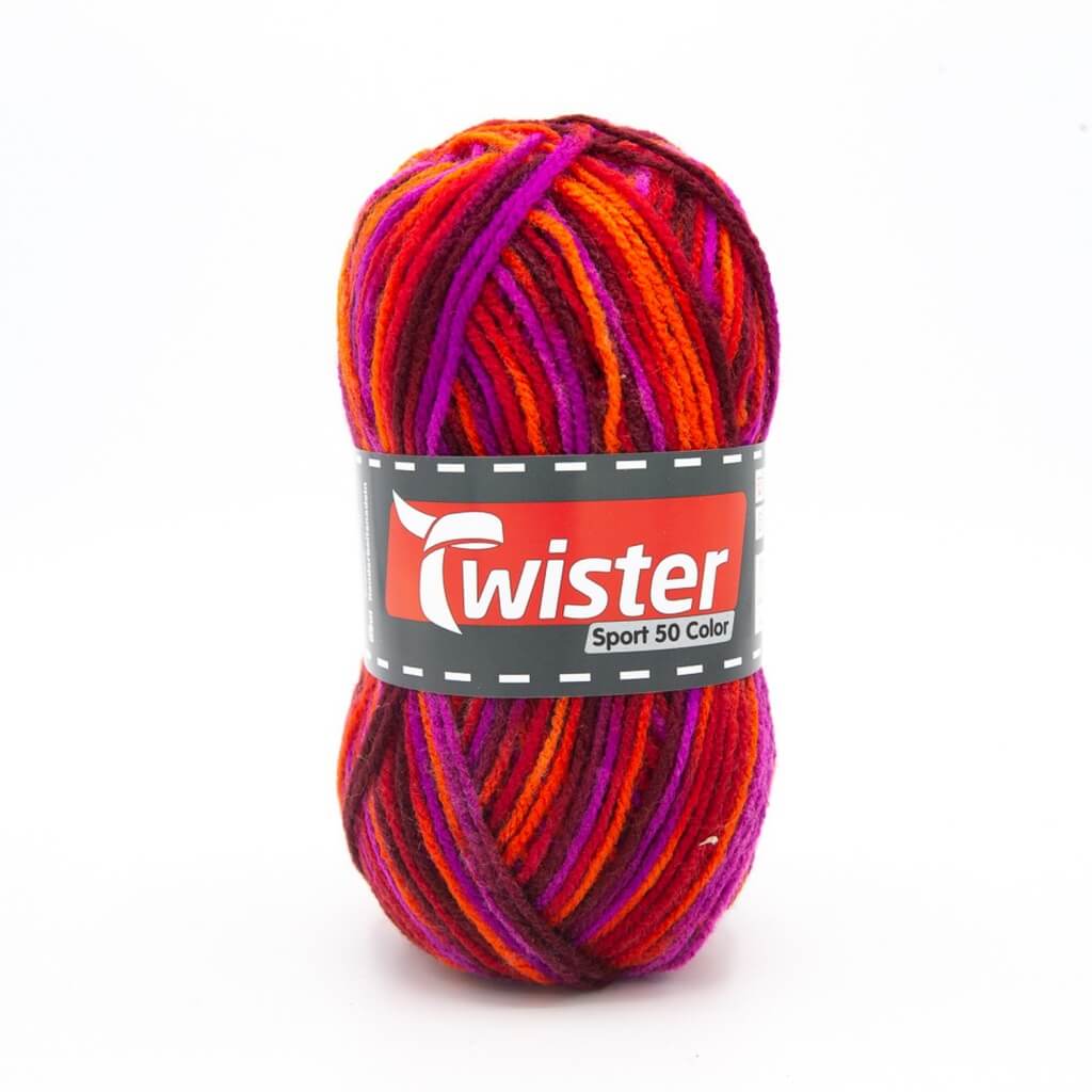 Twister 09 - Pink/Rot Twister Sport 50 Color Lieblingsgarn