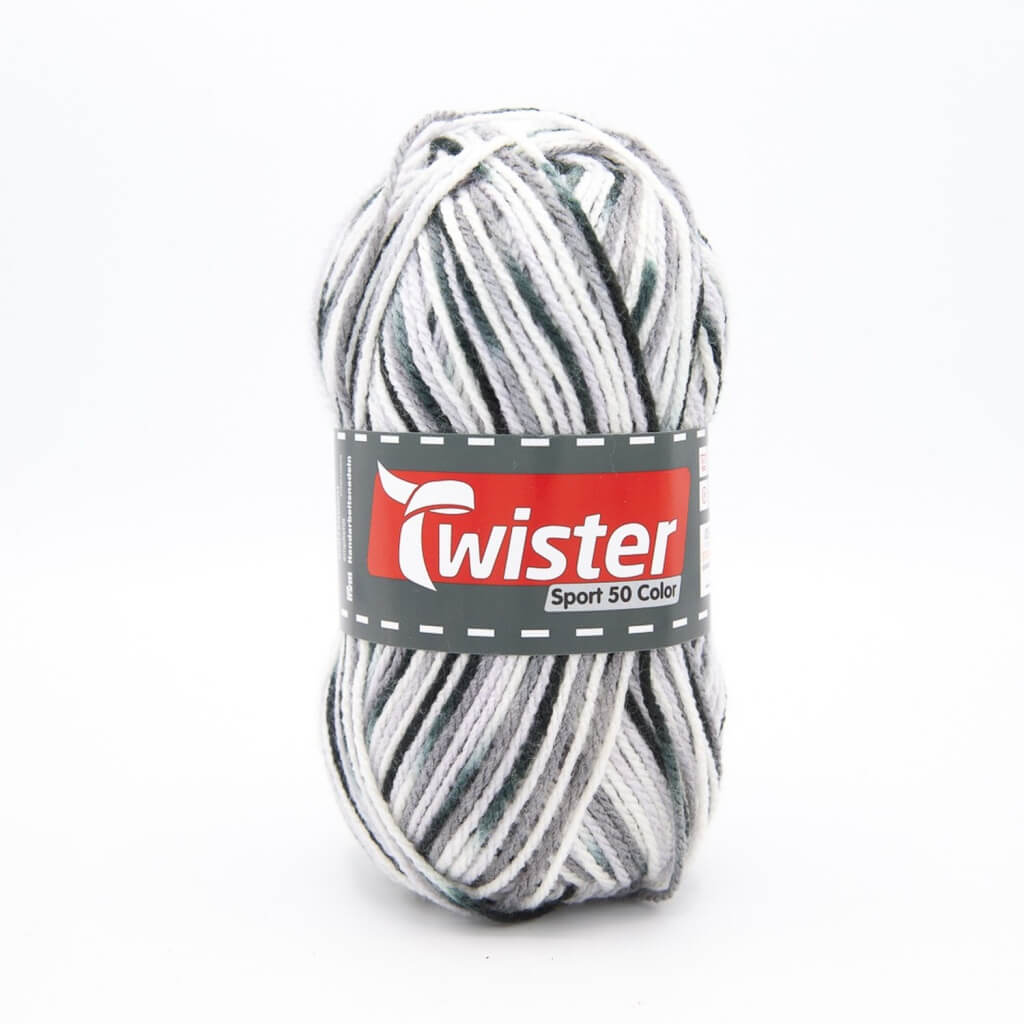 Twister 10 - Grau/Anthrazit Twister Sport 50 Color Lieblingsgarn