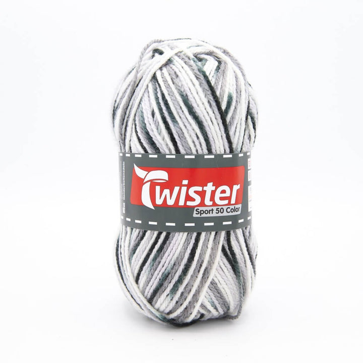 Twister 10 - Grau/Anthrazit Twister Sport 50 Color Lieblingsgarn