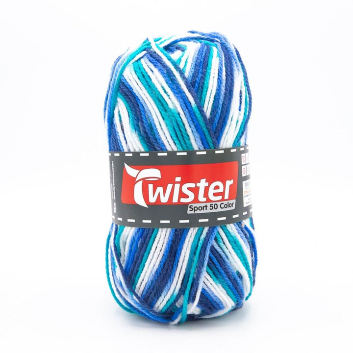 Twister 14 - Türkis/Blau Twister Sport 50 Color Lieblingsgarn