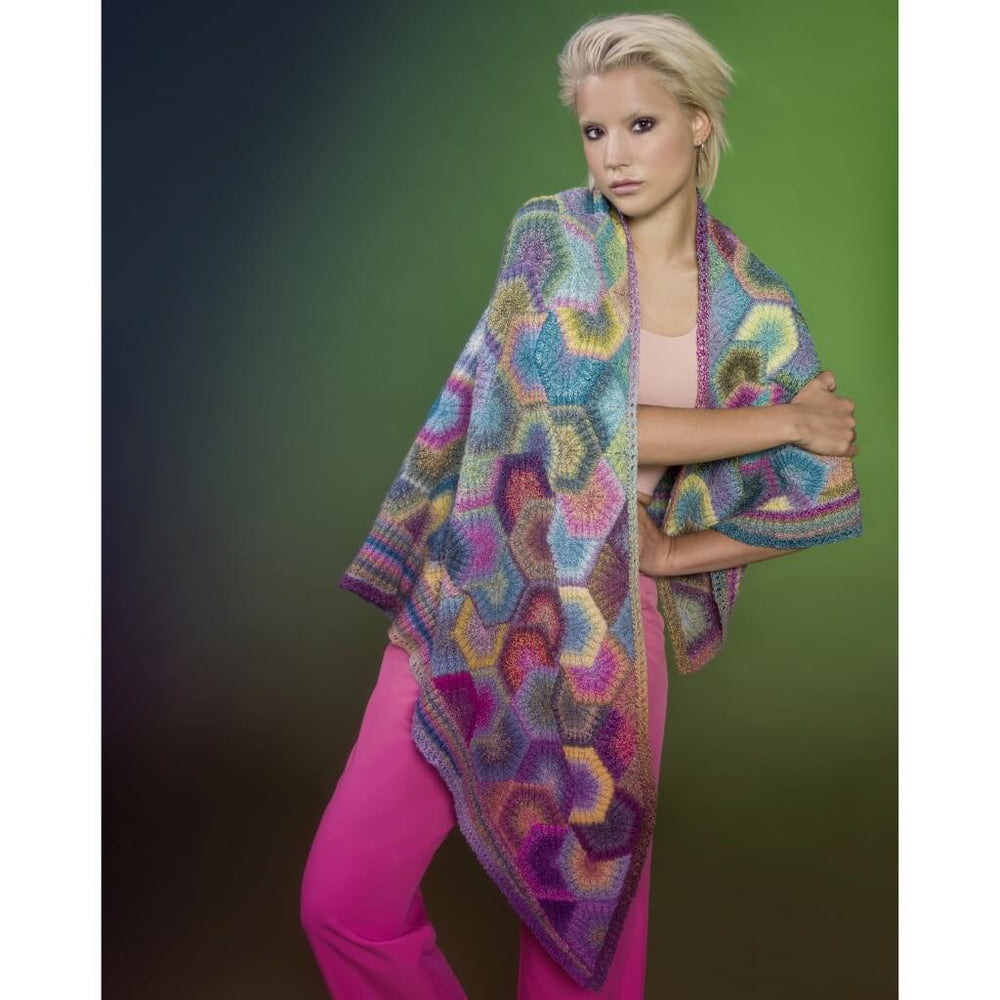 Schoppel Wolle Umhang Hexagon Pinwheel Strickanleitung - Schoppel Design (Heft) Lieblingsgarn