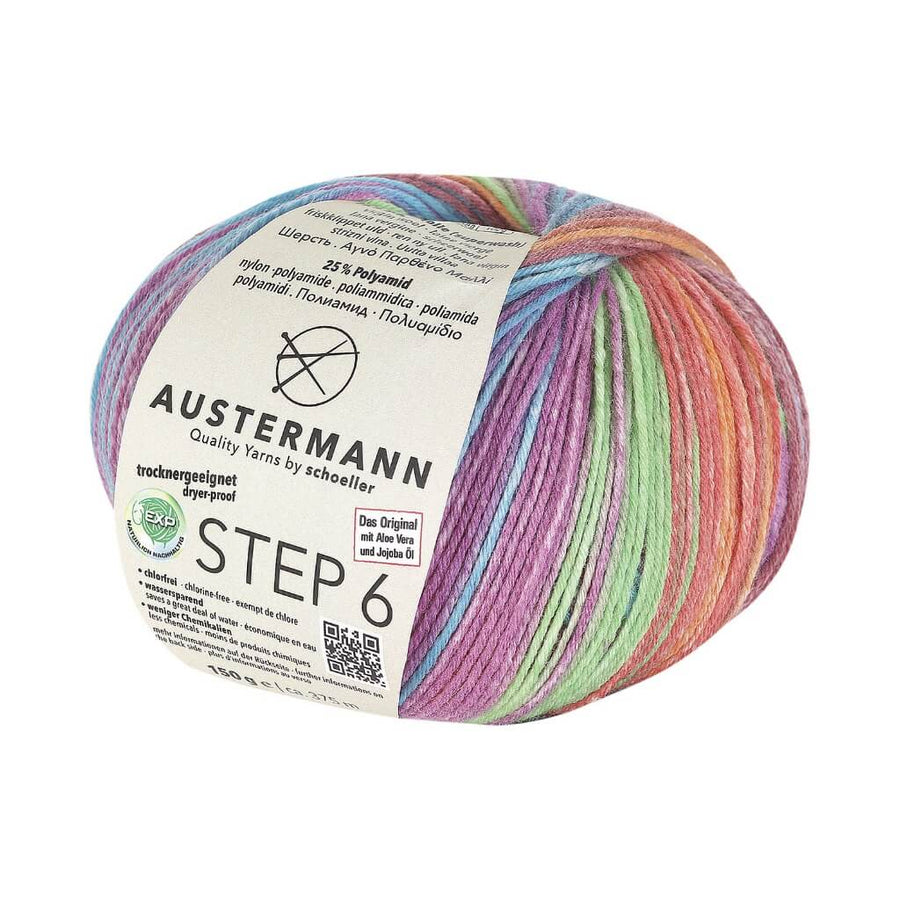 Austermann Step 6 Irish Rainbow Colours 150g bei bei bei bei bei bei bei bei Lieblingsgarn