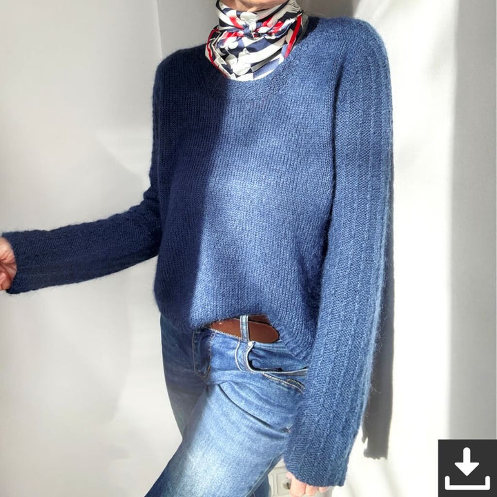 Hinterm Stein Pattern Waterfall Pullover Strickanleitung - Hinterm Stein (PDF) Lieblingsgarn