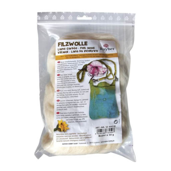 Rayher schwarz Rayher Schurwolle zum Nassfilzen Lieblingsgarn