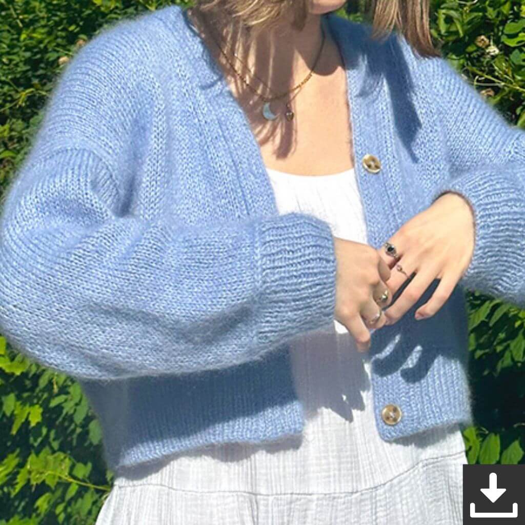 wemadewardrobe Maja Cardigan V-Neck Strickanleitung - wemadewardrobe (PDF) Lieblingsgarn