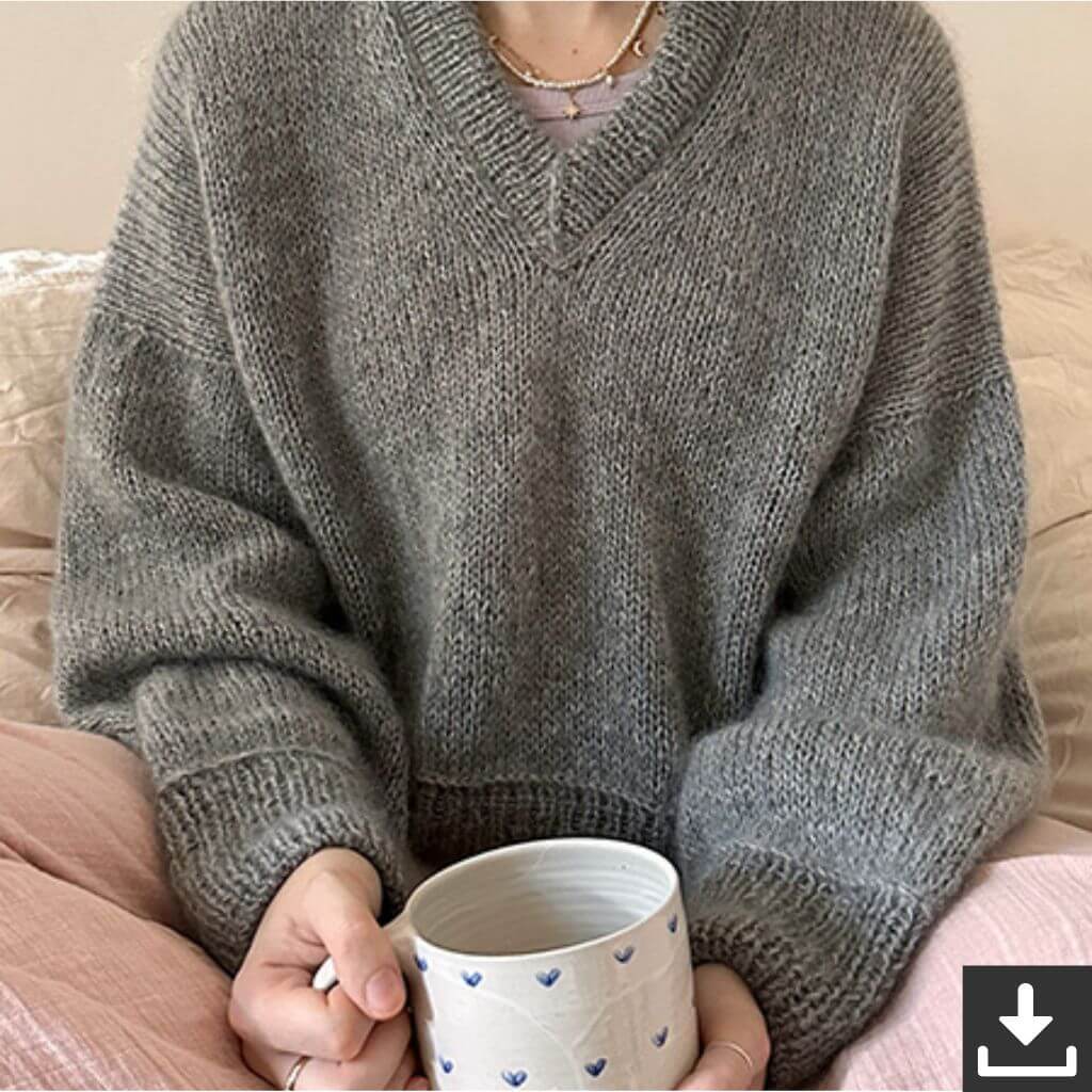 wemadewardrobe Maja Sweater V-Neck Strickanleitung - wemadewardrobe (PDF) Lieblingsgarn