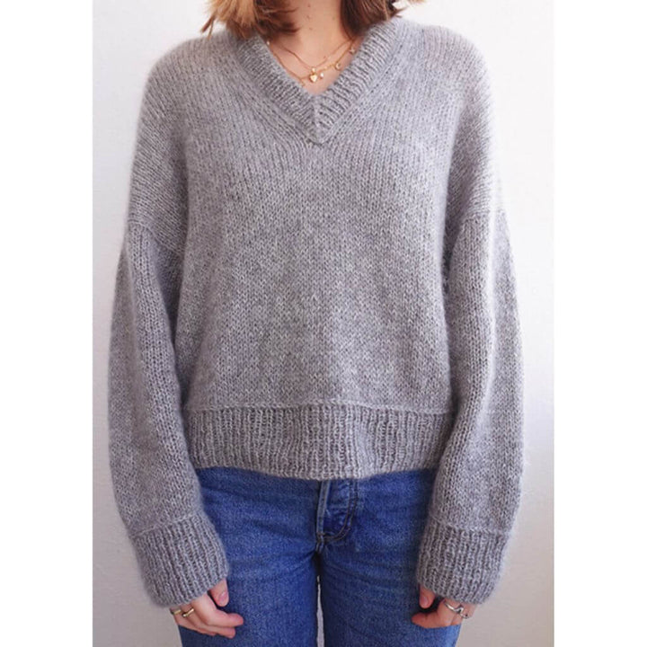 wemadewardrobe Maja Sweater V-Neck Strickanleitung - wemadewardrobe (PDF) Lieblingsgarn