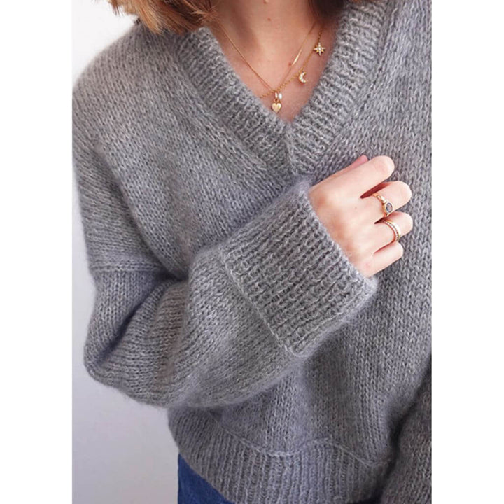 wemadewardrobe Maja Sweater V-Neck Strickanleitung - wemadewardrobe (PDF) Lieblingsgarn