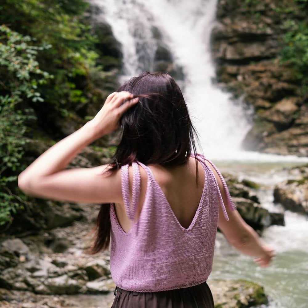 Wisteria Knitting Pattern Bowline Top Strickanleitung - Wisteria Knitting (PDF) Lieblingsgarn