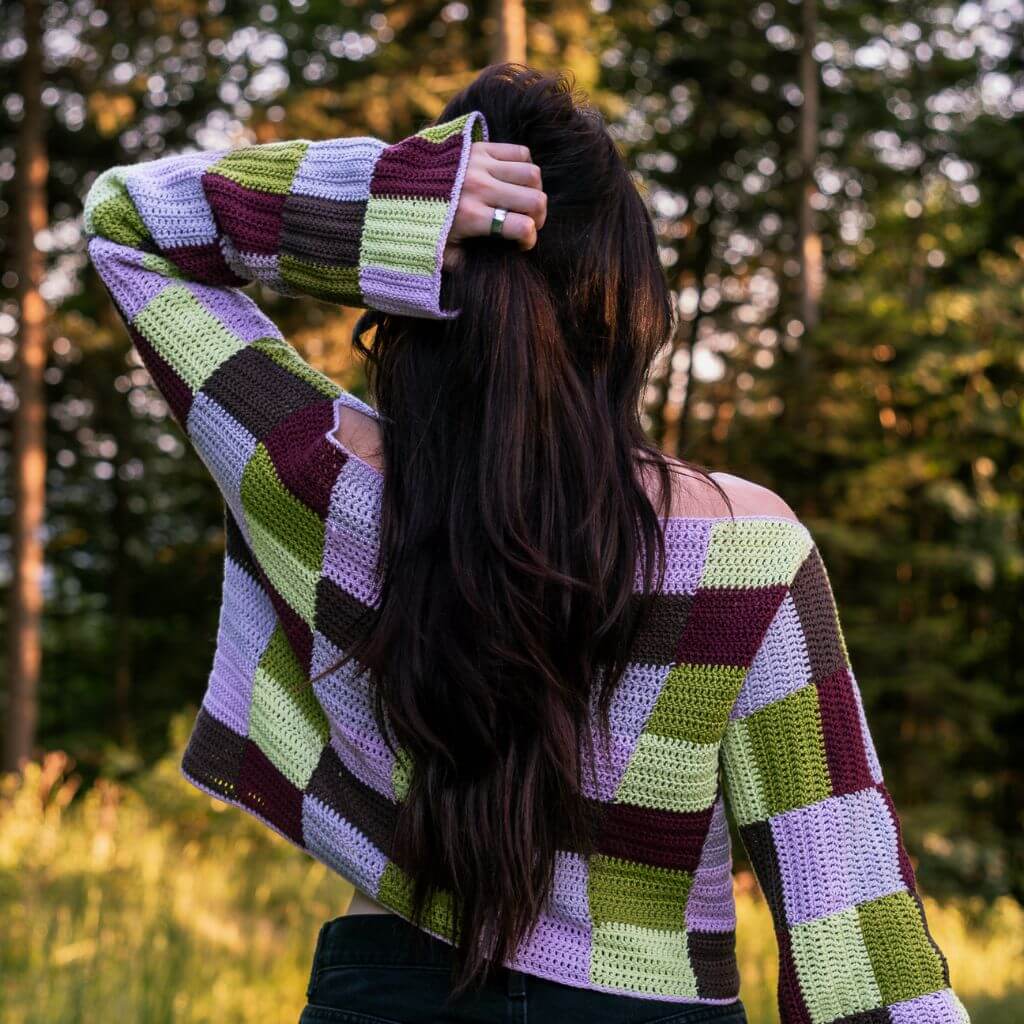 Wisteria Knitting Pullover Free Flow Sweater Häkelanleitung - Wisteria Knitting (PDF) Lieblingsgarn