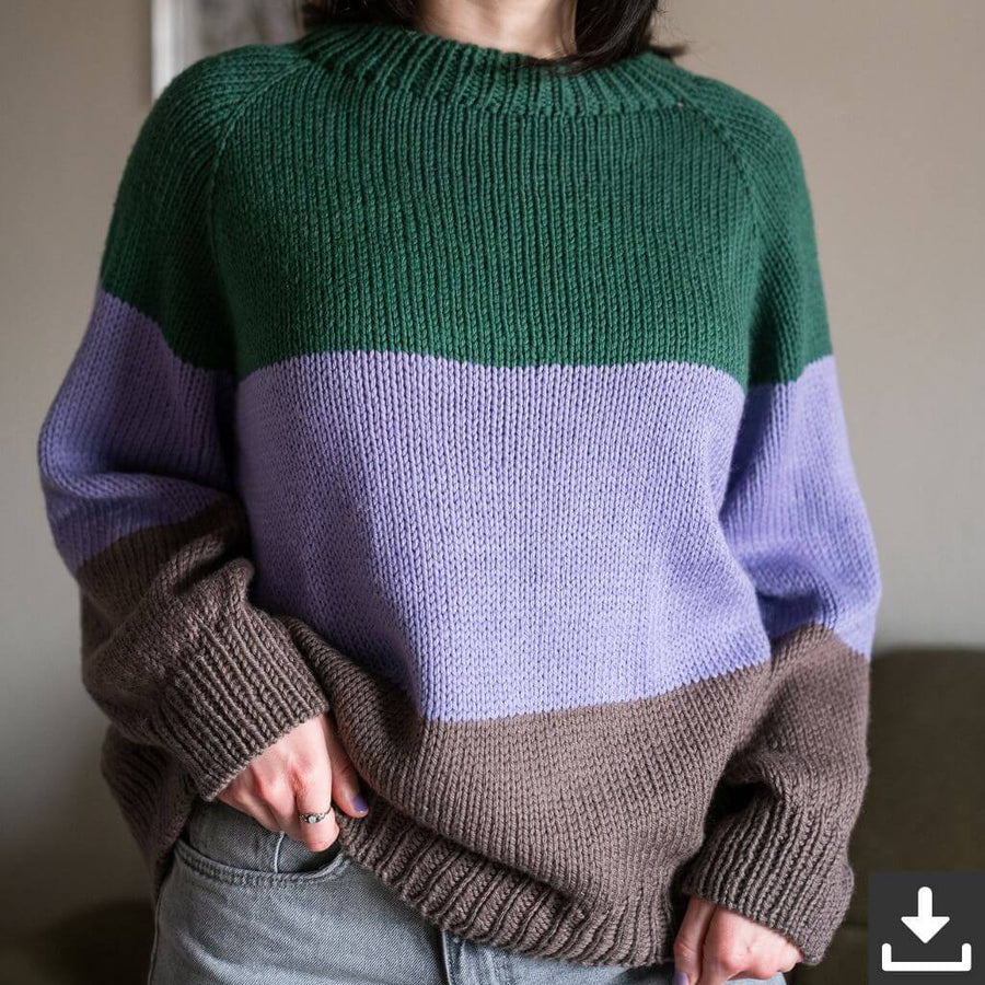 Wisteria Knitting Pattern Horizon Sweater Strickanleitung - Wisteria Knitting (PDF) Lieblingsgarn