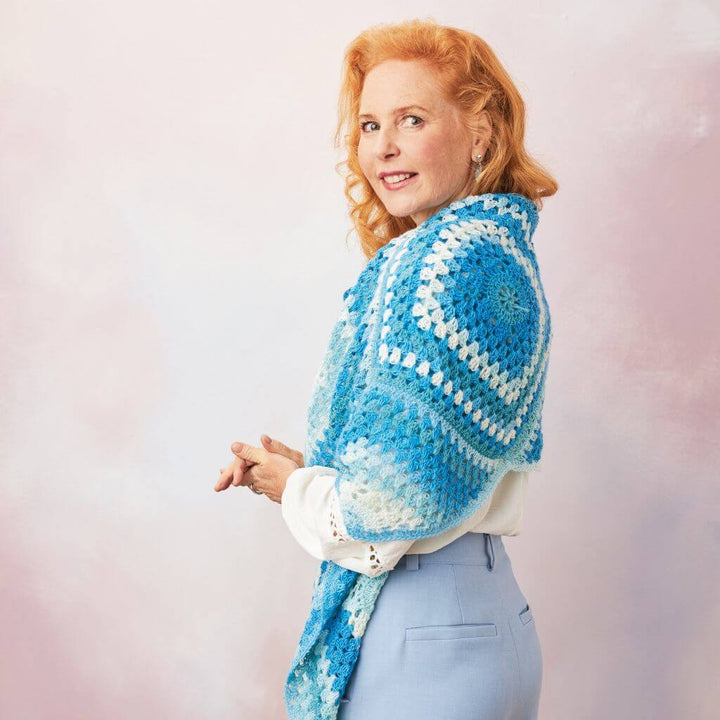 Woolly Hugs Pattern Damen Stola Geolina Häkelanleitung - Woolly Hugs (PDF) Lieblingsgarn