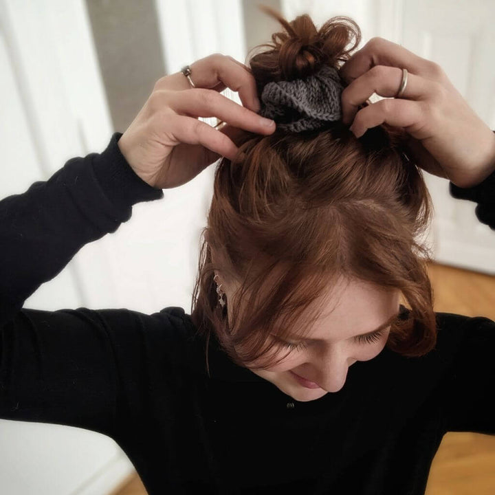 Yarn Me Up Zopfgummi Matilda Scrunchie Strickanleitung - Yarn Me Up (PDF) Lieblingsgarn