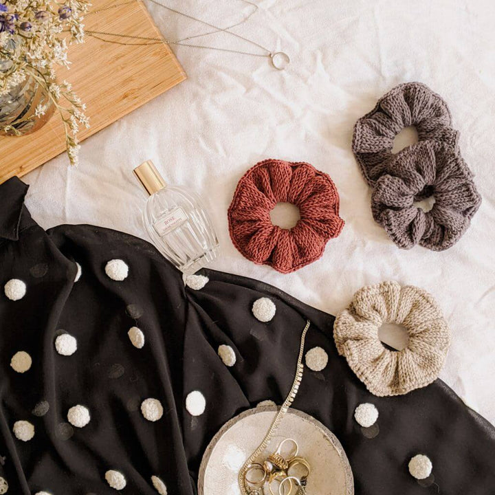 Yarn Me Up Zopfgummi Matilda Scrunchie Strickanleitung - Yarn Me Up (PDF) Lieblingsgarn
