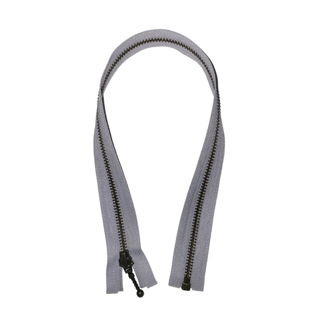 YKK 154 Silbergrau / 46 cm YKK Reißverschluss teilbar 46 cm Lieblingsgarn