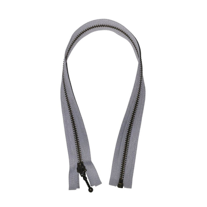 YKK 154 Silbergrau / 46 cm YKK Reißverschluss teilbar 46 cm Lieblingsgarn
