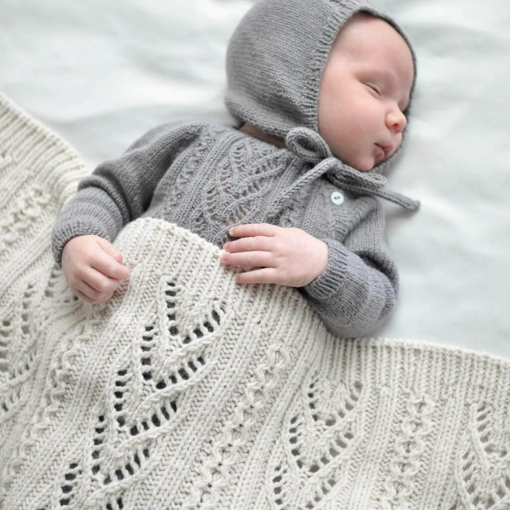 Yndestrikk Pattern Lochmuster Babydecke Strickanleitung - Yndestrikk (PDF) Lieblingsgarn