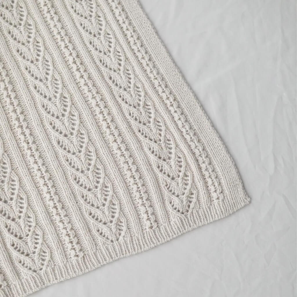 Yndestrikk Pattern Lochmuster Babydecke Strickanleitung - Yndestrikk (PDF) Lieblingsgarn