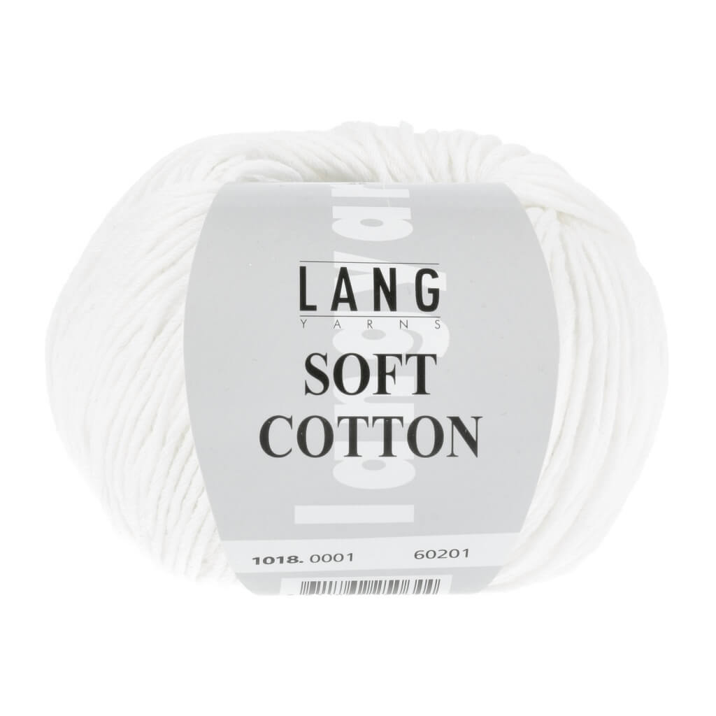 Lang Yarns Soft Cotton 1018.0001 - Weiss Lieblingsgarn