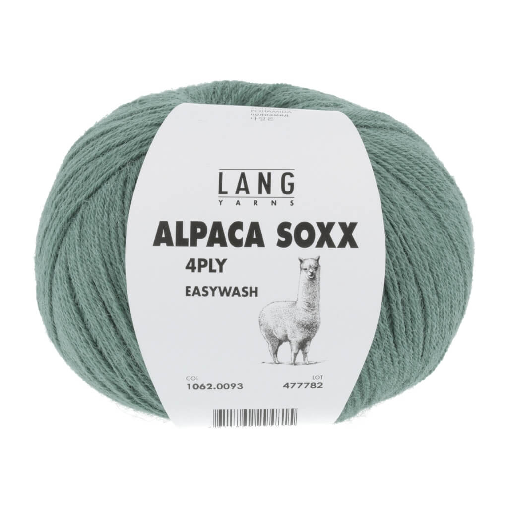 Lang Yarns Alpaca Soxx 4-fach - 100g 1062.0093 - Efeu Lieblingsgarn