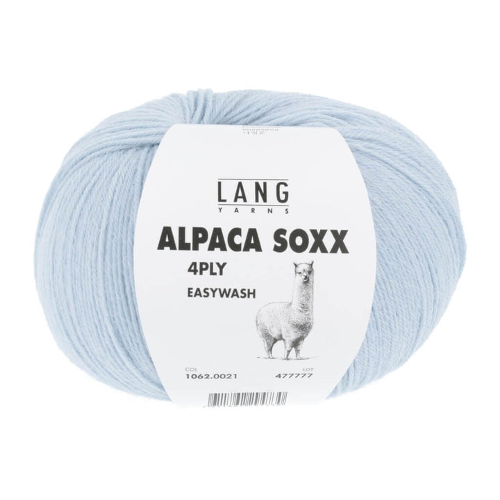 Lang Yarns Alpaca Soxx 4-fach - 100g 1062.0021 - Hellblau Lieblingsgarn