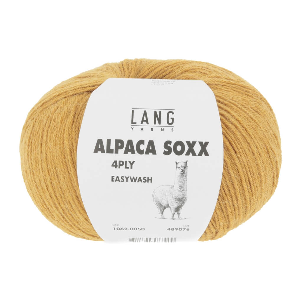 Lang Yarns Alpaca Soxx 4-fach - 100g 1062.0050 - Ocker Lieblingsgarn