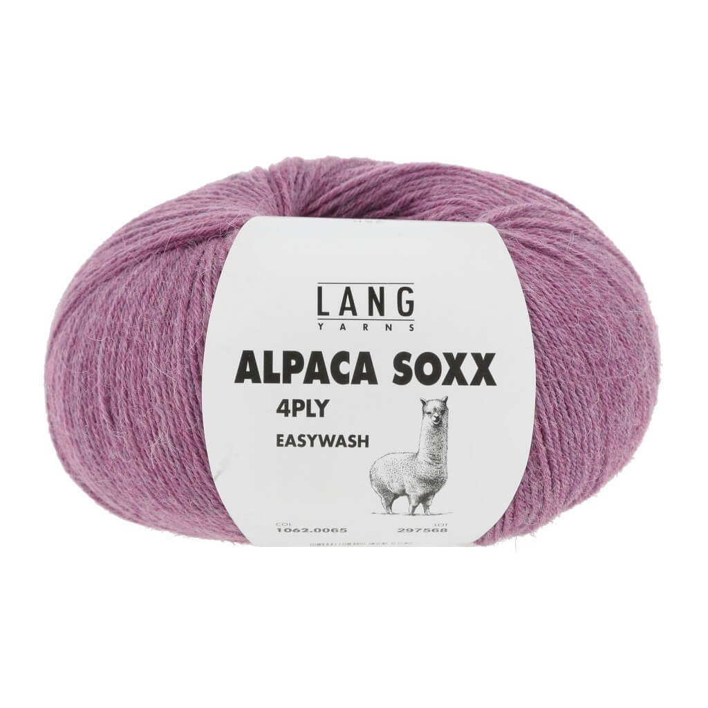 Lang Yarns Alpaca Soxx 4-fach - 100g 1062.0065 - Nelke Mélange Lieblingsgarn