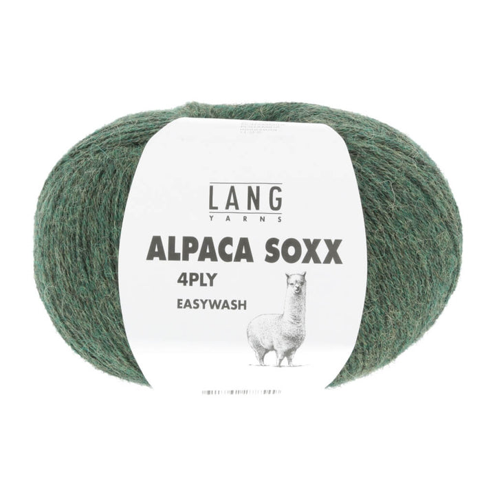 Lang Yarns Alpaca Soxx 4-fach - 100g 1062.0098 - Olive Mélange Lieblingsgarn