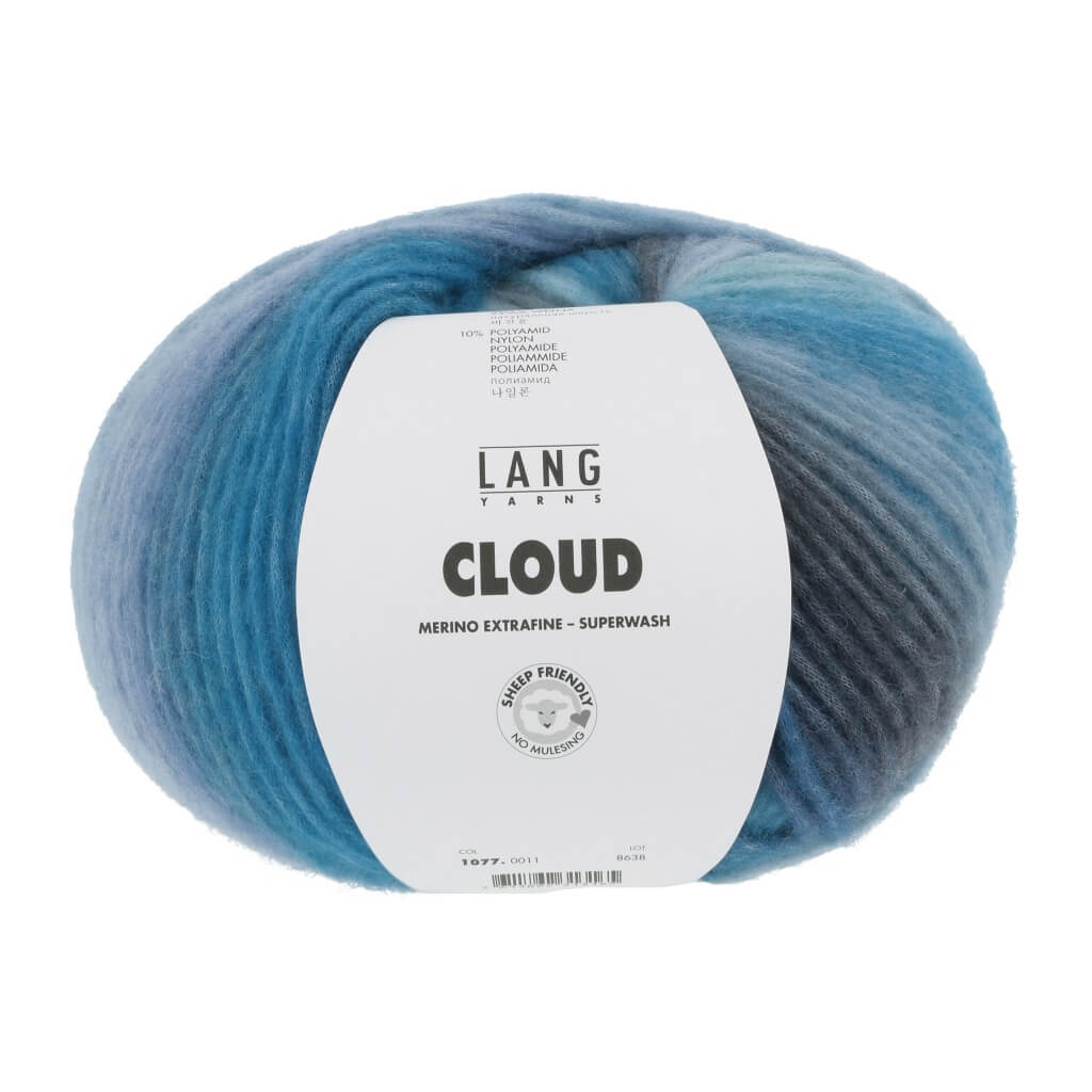 Lang Yarns Cloud blau/türkis Lieblingsgarn
