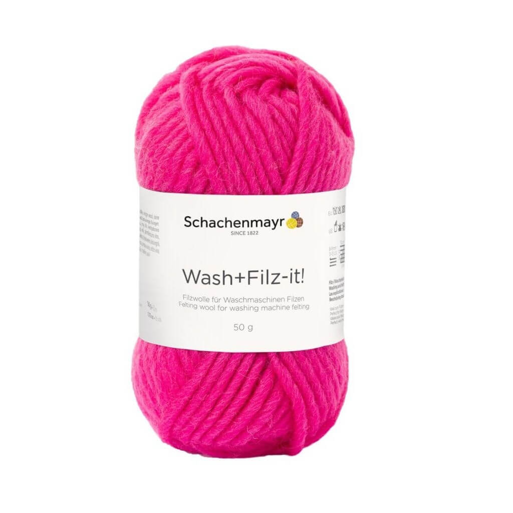 Schachenmayr Wash+Filz-it! Filzwolle 50g 11 - Pink Lieblingsgarn