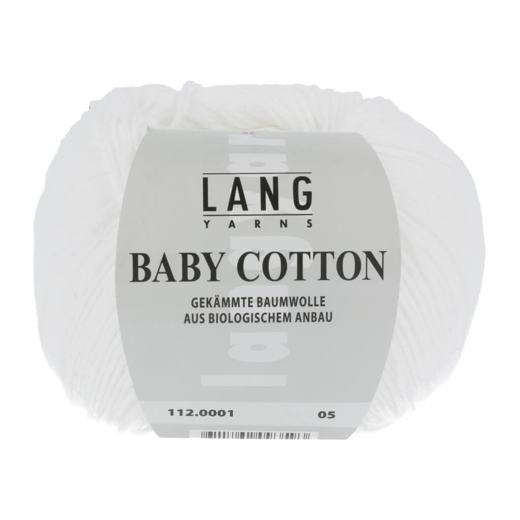 Lang Yarns Baby Cotton 50g 112.0001 - Weiss Lieblingsgarn