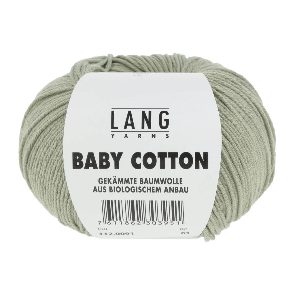 Lang Yarns Baby Cotton 50g 112.0091 - Pastellgrün Lieblingsgarn