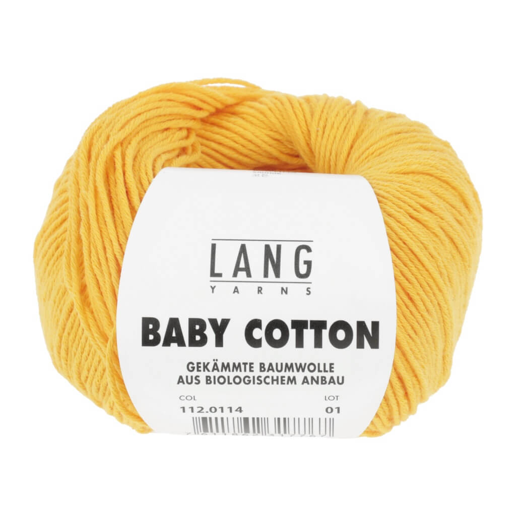 Lang Yarns Baby Cotton 50g 114 - sonnengelb Lieblingsgarn