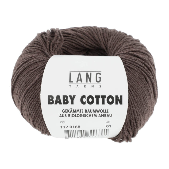 Lang Yarns Baby Cotton 50g 168 - dunkelbraun Lieblingsgarn