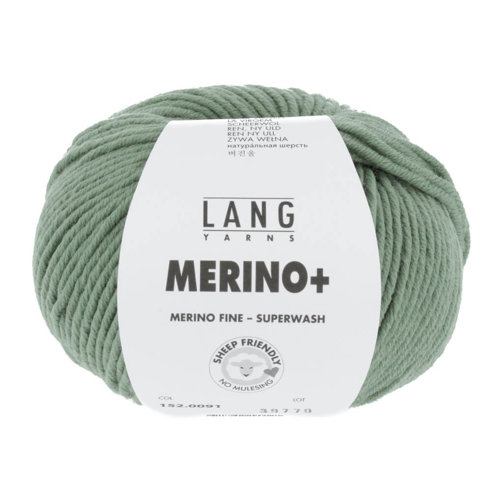 Lang Yarns Merino+ - 50g 152.0091 - Salbei Lieblingsgarn