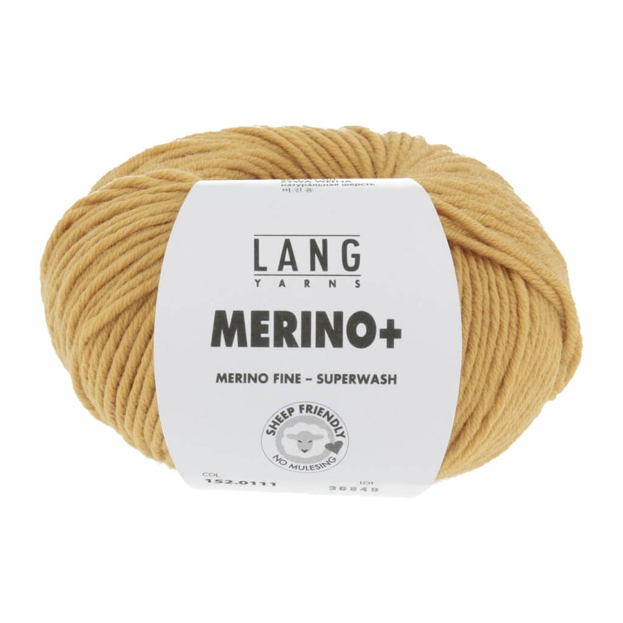 Lang Yarns Merino+ - 50g 152.0111 - Ocker Lieblingsgarn