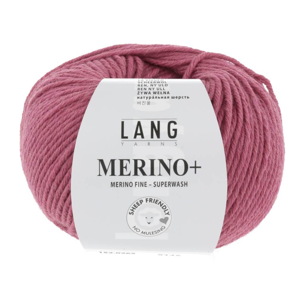 Lang Yarns Merino+ - 50g 152.0265 - Himbeere Mélange Lieblingsgarn