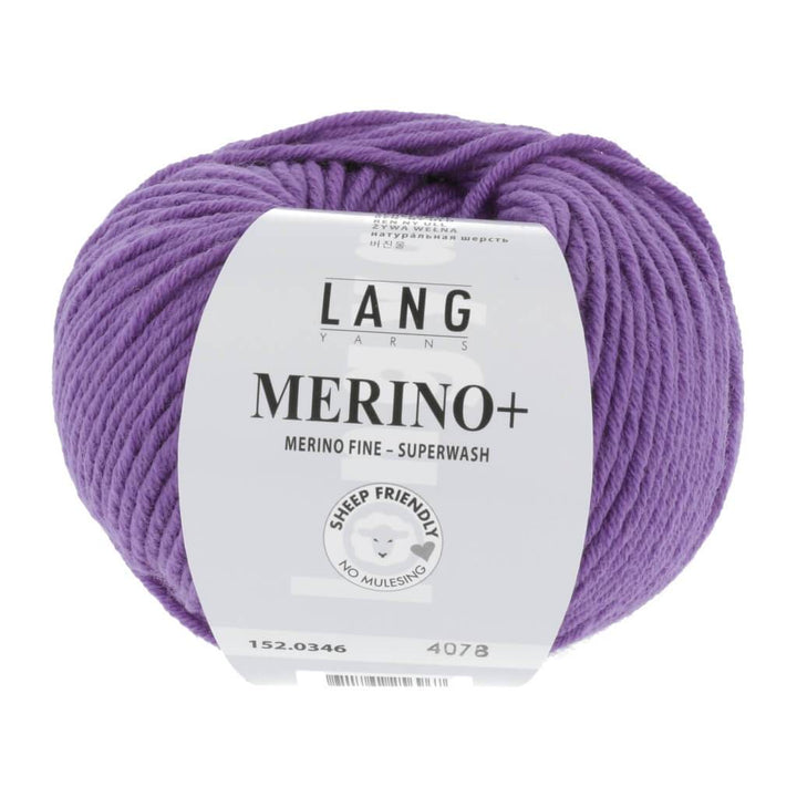 Lang Yarns Merino+ - 50g 152-0346 - Lila Lieblingsgarn