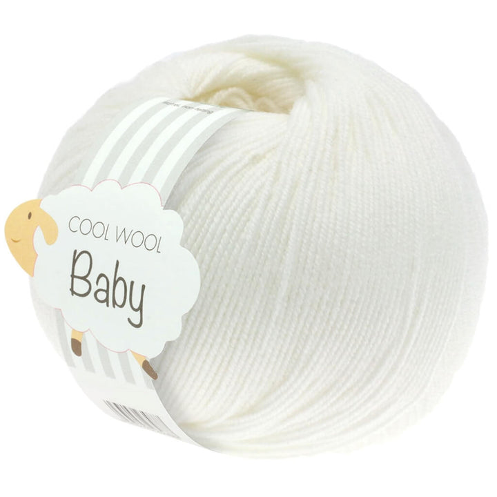 Lana Grossa Cool Wool Baby 50 g 207 - Weiß Lieblingsgarn