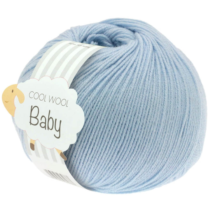 Lana Grossa Cool Wool Baby 50 g 208 - Hellblau Lieblingsgarn