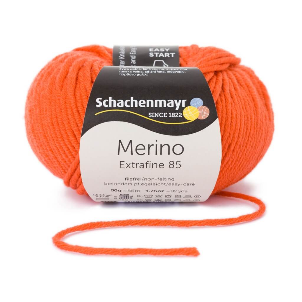 Schachenmayr Merino Extrafine 85 225 - Orange Lieblingsgarn