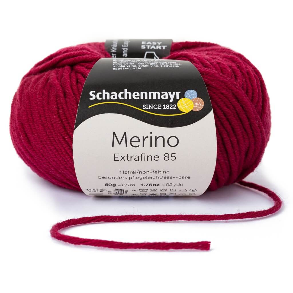 Schachenmayr Merino Extrafine 85 232 - Weinrot Lieblingsgarn