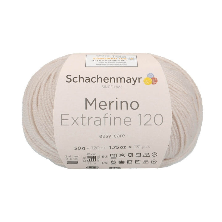 Schachenmayr Merino Extrafine 120 - Merinogarn 103 - Leinen Lieblingsgarn
