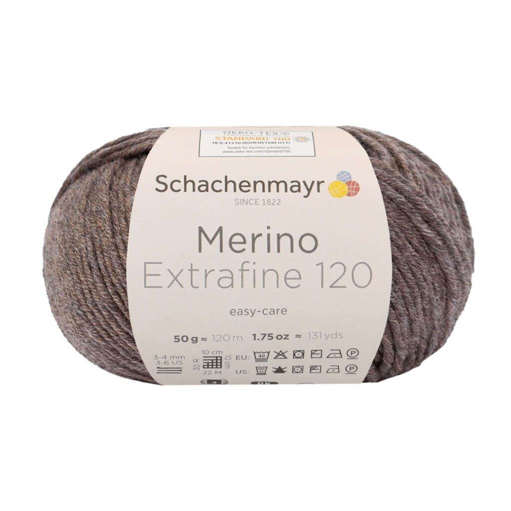Schachenmayr Merino Extrafine 120 - Merinogarn 114 - Holz Meliert Lieblingsgarn