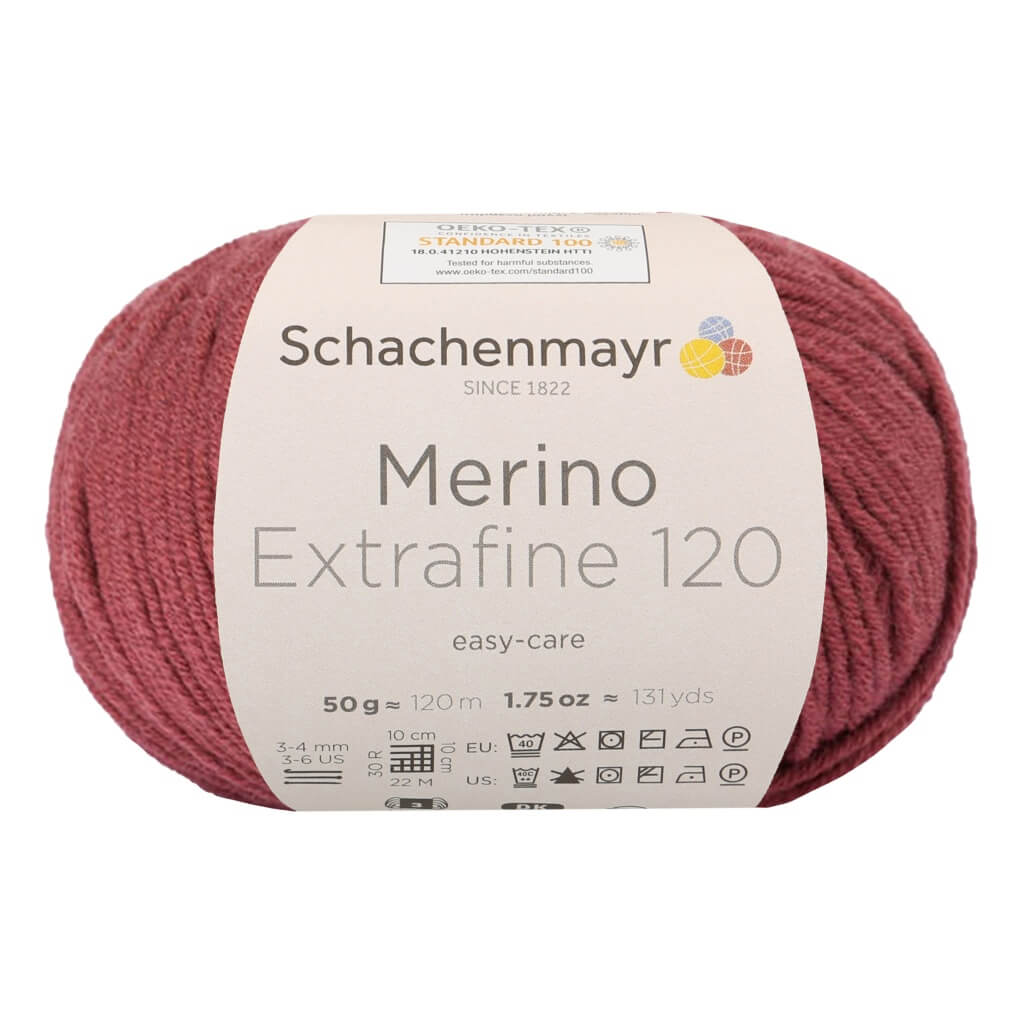 Schachenmayr Merino Extrafine 120 - Merinogarn 128 - Marsala Lieblingsgarn