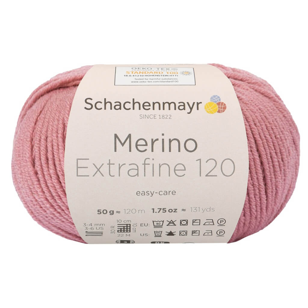 Schachenmayr Merino Extrafine 120 - Merinogarn 129 - Rose Pink Lieblingsgarn